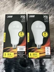 2x New - Feit Electric 300w A23 Led Bulb 120v Frosted E26 3000k Om300/830/led. Fixed Price $31.99.