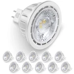 Aovpex 10 Pack Dimmable Mr16 Led Bulbs, 12v 5w50watt Equivalent, 3000k Warm W.... Fixed Price $55.42.