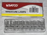 10 Satco S7143 590 12v 5w W2.1x9.5d T3.25 T3 1/4 Wedge 360 Beam. Fixed Price $14.20.