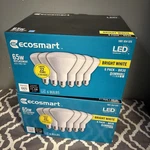 Ecosmart 65-watt Equivalent Br30 Dimmable Led Light Bulbs, Bright White Lot Of 2. Fixed Price $20.00.