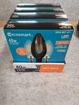 Ecosmart Soft White Candelabra Base Light Bulbs 3 Pack Vintage Edison Led. Fixed Price $10.00.