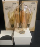 Set Of 2 Feit Electric Vintage Style Dimmable Led Amber Glass Light Bulbs (03). Fixed Price $19.75.