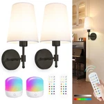 Laiebri Battery Operated Wall Sconces Set Of 2 Rechargeable Black Sconce Wi. Fixed Price $80.21.