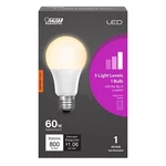 Feit 60-watt Equivalent A19 Intellibulb Switch To Dim Led Light Bulb. Fixed Price $9.99.