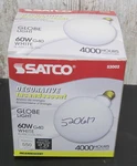 Satco S3002 G40 60w 60 Watt White Globe Light Bulb 5" Diameter 4000 Hours. Fixed Price $24.99.
