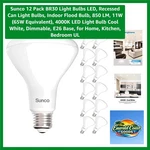 12-pack Br30 Indoor Flood Led Bulbs 11w - Eco-friendly, Certified Lighting. Fixed Price $55.99.
