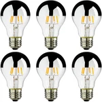 Sunlite 6pk Warm White A19 Silverbowl Led, 6w (40w Eq.) Medium Base, Dimmable. Fixed Price $49.30.