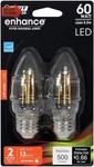 Feit Electric Bpetc60/927ca/fil Bpetc60927cafil/2/rp Performance Led, 3.5"h X 1. Fixed Price $14.46.