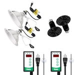 Simple Deluxe 150w Reptile Ceramic Heat Bulb 8.5" Clamp Lamp Digital Thermostat. Fixed Price $63.16.