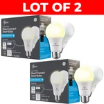 Lot Of 2 Ge Cync A19 Smart Led Light Bulbs Soft White Bluetooth Wifi Pack Ea. Fixed Price $33.94.