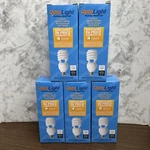 Group Of 5 Energy Saving 32w/125w Equiv. Optolight Spiral Light Bulbs New In Box. Fixed Price $20.00.