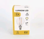 Ikea Lunnom Led Bulb E12 135 Lumen Energy Saver Globe Clear 2" New. Fixed Price $15.10.