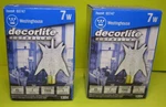 Westinghouse 03747 - 7star 7 Watt Star Decorlite Decorative Light Bulb, Clear. Fixed Price $12.00.