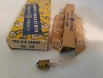 Box Of 9 General Electric No. 48 Ge48 Miniature Screw Lamps Light Bulbs 2v 0.06a. Fixed Price $28.97.