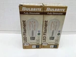2 Pack Bulbrite 776769 Led Filament Clear Bulb 8.5w =60w Dimmable St18 E26 3000k. Fixed Price $13.99.