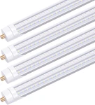 8ft Led Bulbs 6000k, T8 V Shape 65w Fa8 Light With Clear Cover(150. Fixed Price $123.99.