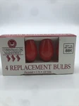 Replacement Bulbs 4 Red C-7s 120 Volts Holiday Christmas Mainstreet Lights A6. Fixed Price $8.99.