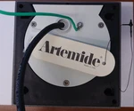 Artemide Effetto 14s Led 2n 3000k Anthracite Gray Wall Light. Fixed Price $350.00.