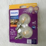 Philips Warm Glow 25 W G16.5 Candelabra Dimmable Led Soft White Light Bulbs. Fixed Price $18.89.