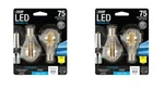 2 Pack Feit A15 E17 (intermediate) Filament Led Bulb Daylight 75 Watt. Fixed Price $19.99.