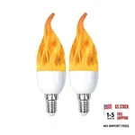 Qlee Led Flame Bulb E12 Candelabra 3 Watt Mode Chandelier Warm. Fixed Price $17.68.