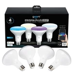 Geeni Br30 Led Smart Light Bulb, Tunable And Dimmable Rgb Wifi 4 Pack. Fixed Price $22.95.