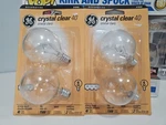 Ge 40w Crystal Clear Decorative G 16.5 Shape Candelabra Base 320 Lumens 4 Bulbs. Fixed Price $28.99.