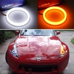 80mm White/amber Switchback Led Halo Ring Kit For Headlight Fog Light Retrofit. Fixed Price $26.09.