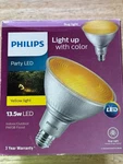 Philips Party Led - Indoor/outdoor Yellow Light Par38 Flood 13.5w Bug. Fixed Price $16.45.