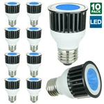 10 Pack Sunlite Mr16 Blue Colored, 3 Watt, 120 Volt, Medium Base Bulb. Fixed Price $212.21.