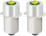 2 Pack Led Flashlight Replacement Bulb With 18v 12v 19.2v 6-24 Volt And 3w 247lm. Fixed Price $13.21.