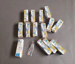 14 Pcs Ge 42959 G4 Bi-pin 12v 5w M9 C2 Halogen Lamp, C-6 T-3 60 Lumen. Fixed Price $130.00.