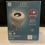 Ge General Electric Led + Speaker Light Bulb W/remote Soft White Br30. Fixed Price $18.99.