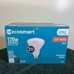 Ecosmart Led Bulb Lights 120watt Equivalent Br40 Dimmable Soft White 2-pack). Fixed Price $25.00.