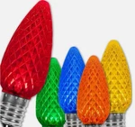 (x608) Christmas Light Bulbs, Multicolor C9 Led, Wintergreen Lighting Opticore. Fixed Price $960.00.
