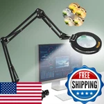 Ultra Long 3-section Swing Arm 12x 30x Magnifying Glass With Light And Stand, 4-. Fixed Price $67.80.