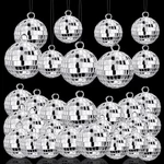 40 Pcs Disco Balls Ornaments Silver Mini Reflective Mirror Ball C. Fixed Price $15.32.
