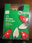 Home Accents Holiday C9 Led Lights Bundle 2 Boxes (75 Bulbs) Red & White, Indo. Fixed Price $19.95.