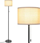 Folksmate Floor Lamp For Living Room, Led Modern Simple Standing Lamps, Tall Lam. Fixed Price $38.99.