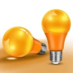 Orange Light Bulb Halloween Bulbs, 9w 60w Equivalent Led Colored. Fixed Price $10.31.