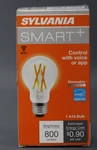 Sylvania Wifi Led Smart A19 Light Bulb, 7.5w Efficient With Filament, For Alexa. Fixed Price $9.99.