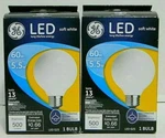 Ge 25967 Frosted Finish Light Dimmable Led G25 Decorative Globe 5.5w 2pc--v9. Fixed Price $12.79.