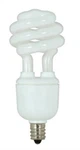 9 Watt Mini Spiral Compact Fluorescent Candelabra Base 120v - Satco-s7361. Fixed Price $11.00.