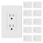 Elegrp Matte White Decorator Wall Receptacle Outlets Tamper Resistant 15 Amp. Fixed Price $178.63.