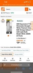 Feit Electric White Filament 60w Dimmable Led, E26 T10 800lumens (4 Pack). Fixed Price $9.00.