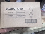 Satco A3684 Decorator Light Bulbs (25 Pack) 60 Watt Clear Torpedo. Fixed Price $24.00.