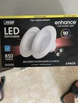Feit Enhance Led Dimmable 2700k Soft White Downlight Lumen Flood Lights - 2 Pack. Fixed Price $19.00.