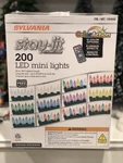 Sylvania Stay-lit Color Action- 200 Led Mini Lights With Remote Control - 66ft. Fixed Price $44.97.