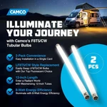 Camco 54880 F8t5/cw Fluorescent Light Bulb - Pack Of 2. Fixed Price $7.99.