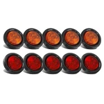 Partsam 10pack(5 Amber + 5 Red) 2" 4led Round Trailer Side Marker Amber/red. Fixed Price $51.07.